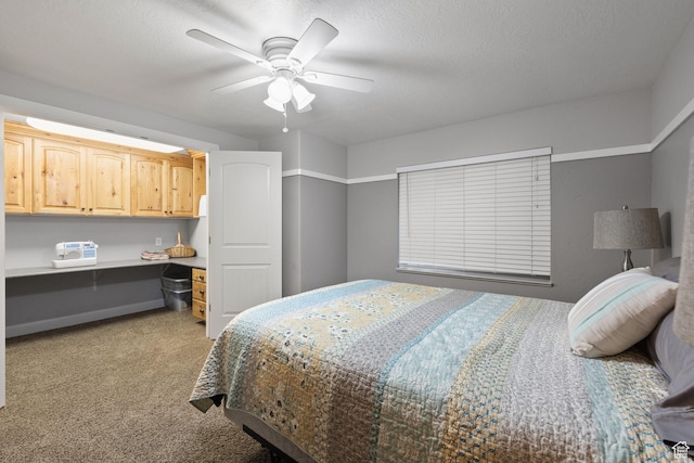 192 E 2200 N, Lehi, UT 84043 - bedroom featuring light colored carpet, ceiling fan, and built in study area