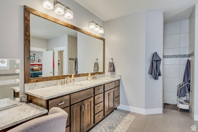467 E Island View Cir N, Farmington, UT 84025 - full bathroom with double vanity and baseboards
