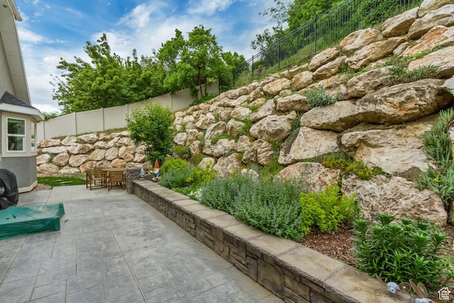 467 E Island View Cir N, Farmington, UT 84025 - fenced backyard featuring a patio area