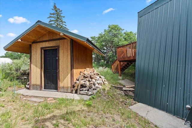9406 Deer Creek Dr Unit 1074, Heber City, UT 84032 - view of shed featuring stairs