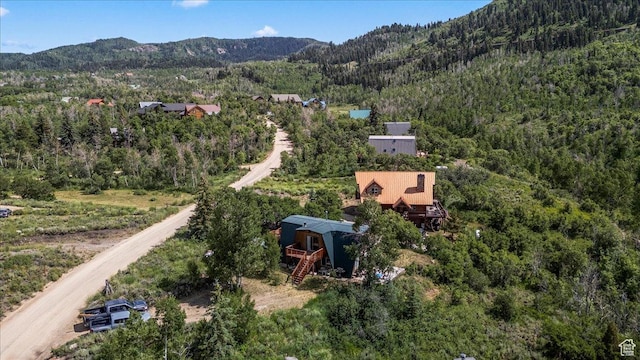 9406 Deer Creek Dr Unit 1074, Heber City, UT 84032 - bird's eye view of a heavily wooded area and a mountainous background