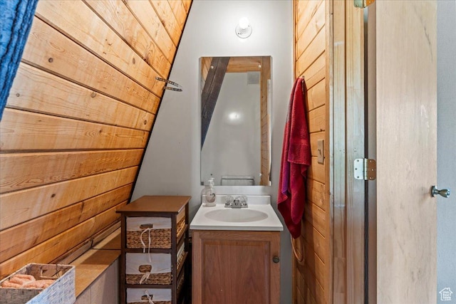 9406 Deer Creek Dr Unit 1074, Heber City, UT 84032 - bathroom with vanity and wood walls