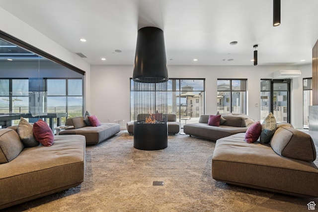 2670 Canyons Resort Dr Unit 417, Park City, UT 84098 - carpeted living area with recessed lighting