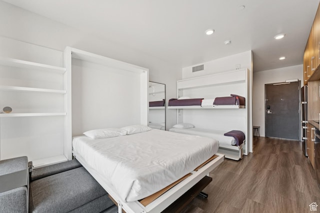 2670 Canyons Resort Dr Unit 417, Park City, UT 84098 - bedroom featuring dark wood-style flooring and recessed lighting