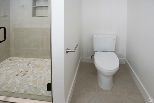 10135 E Clubhouse Rd, Heber City, UT 84032 - bathroom with tile patterned flooring and a stall shower