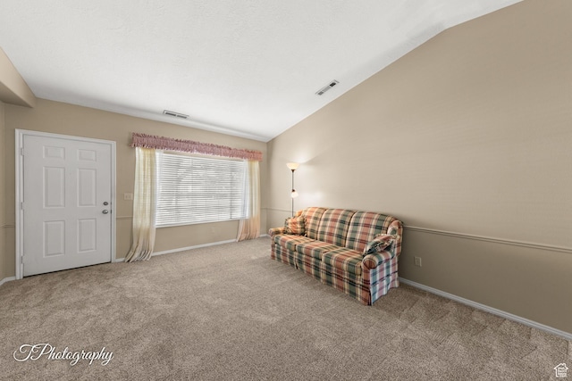 1090 E 700 S Unit 6, St George, UT 84790 - sitting room featuring carpet and vaulted ceiling