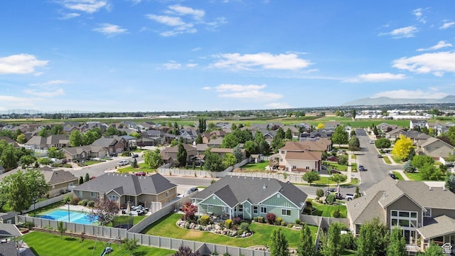 1455 W 600 S, Layton, UT 84041 - aerial view of residential area featuring a pool area
