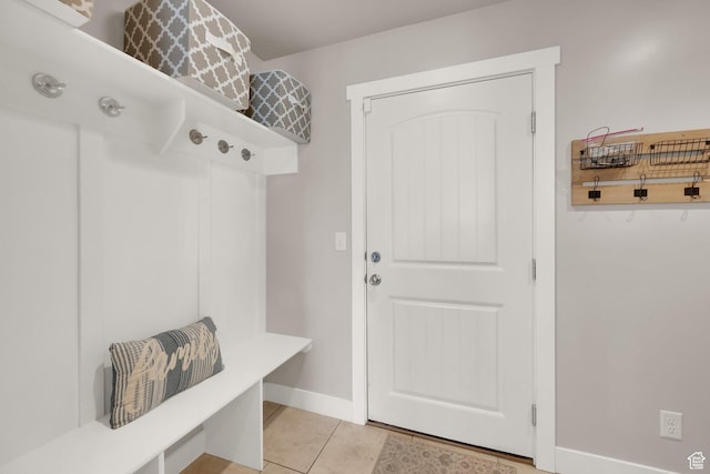5295 S 4425 W, Hooper, UT 84315 - mudroom with light tile patterned flooring and baseboards