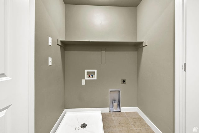 1028 W 950 N, Layton, UT 84041 - washroom with hookup for a washing machine, hookup for an electric dryer, and light tile patterned floors