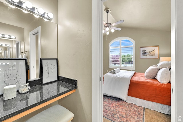 1028 W 950 N, Layton, UT 84041 - bedroom featuring vaulted ceiling and carpet