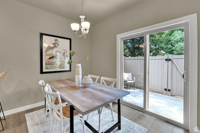 1028 W 950 N, Layton, UT 84041 - dining area with baseboards and a chandelier