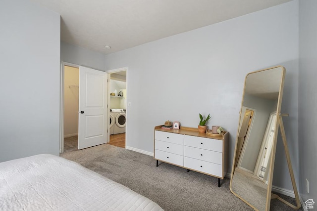 14861 S Treseder St, Draper, UT 84020 - carpeted bedroom featuring washing machine and clothes dryer and a spacious closet
