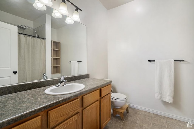 14861 S Treseder St, Draper, UT 84020 - full bath featuring vanity, a shower with shower curtain, and tile patterned flooring