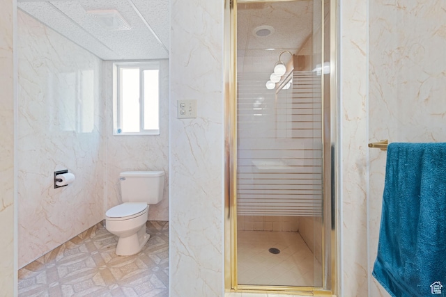 1851 N Main St, Centerville, UT 84014 - bathroom featuring a shower stall and a textured ceiling
