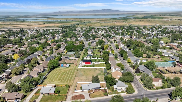 1851 N Main St, Centerville, UT 84014 - aerial view of property's location with a water and mountain view and nearby suburban area