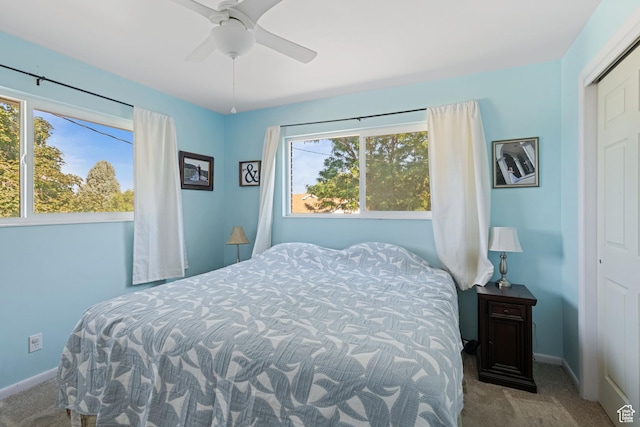 1851 N Main St, Centerville, UT 84014 - bedroom with carpet floors and ceiling fan