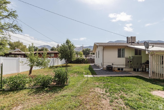 547 E 170 S, Logan, UT 84321 - fenced backyard featuring a mountain view