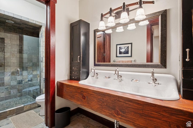 4445 N Millrace Rd, Oakley, UT 84055 - full bathroom featuring a shower stall and toilet