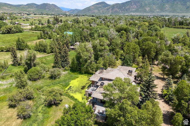 4445 N Millrace Rd, Oakley, UT 84055 - aerial view of property and surrounding area featuring a mountainous background