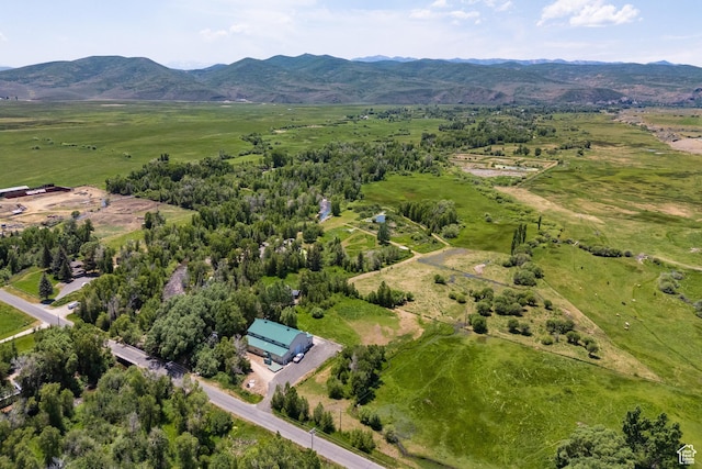4445 N Millrace Rd, Oakley, UT 84055 - aerial overview of property's location featuring mountains and rural landscape