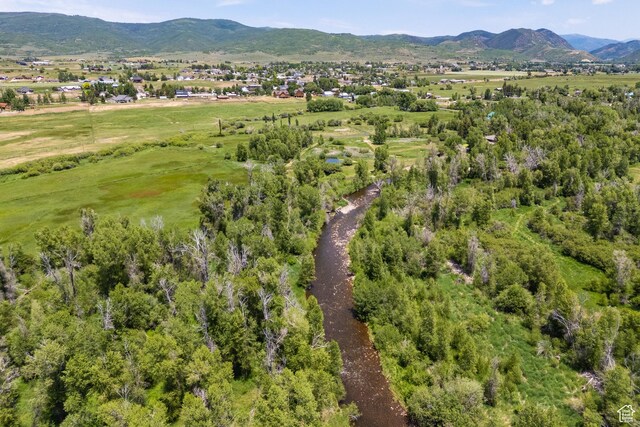 4445 N Millrace Rd, Oakley, UT 84055 - aerial view of property and surrounding area with mountains
