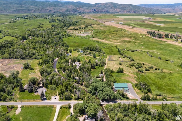4445 N Millrace Rd, Oakley, UT 84055 - aerial view of sparsely populated area featuring a mountain backdrop