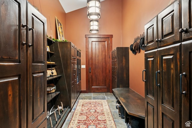 4445 N Millrace Rd, Oakley, UT 84055 - mudroom with light stone finish flooring