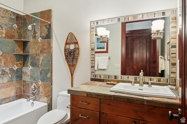 4445 N Millrace Rd, Oakley, UT 84055 - full bath featuring vanity and shower / washtub combination