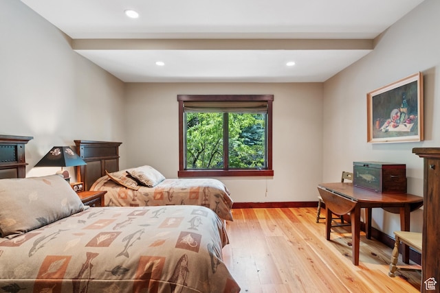 4445 N Millrace Rd, Oakley, UT 84055 - bedroom with light wood finished floors and recessed lighting