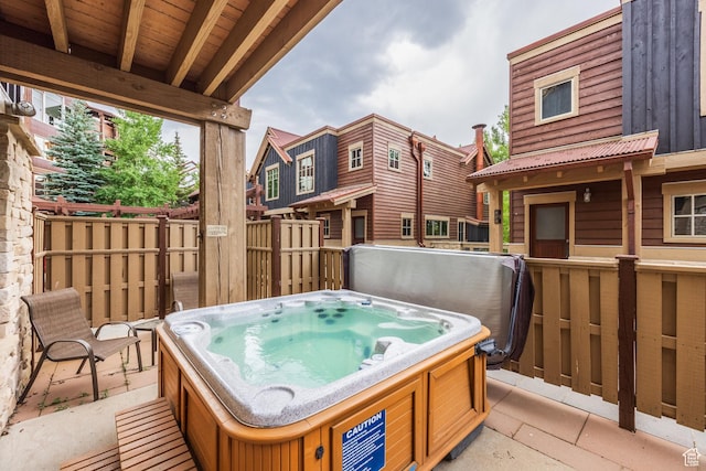 1825 Three Kings Dr Unit 703, Park City, UT 84060 - view of patio with a hot tub