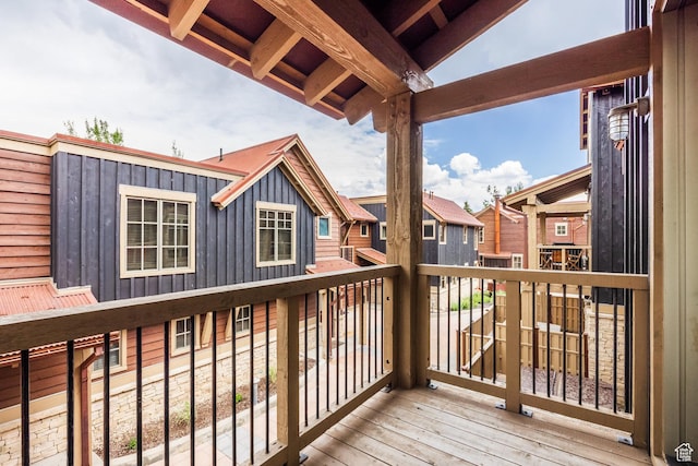 1825 Three Kings Dr Unit 703, Park City, UT 84060 - wooden deck featuring a residential view