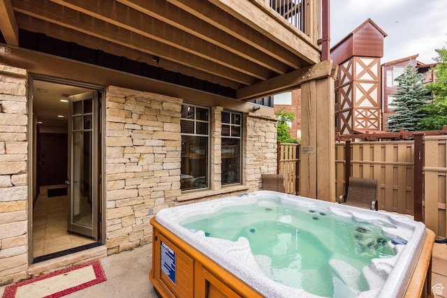 1825 Three Kings Dr Unit 703, Park City, UT 84060 - view of patio featuring a hot tub