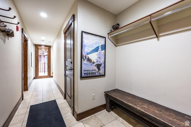 1825 Three Kings Dr Unit 703, Park City, UT 84060 - hallway with light tile patterned flooring and recessed lighting