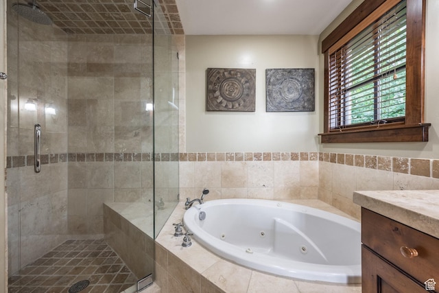1825 Three Kings Dr Unit 703, Park City, UT 84060 - full bathroom with a tub with jets, a stall shower, and vanity