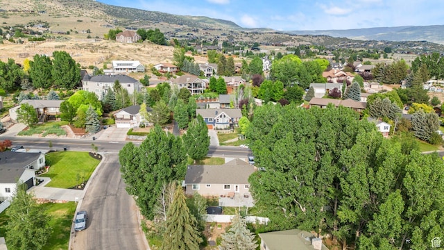 1235 N Valley Hills Blvd, Heber City, UT 84032 - aerial view of property's location featuring nearby suburban area and a mountain backdrop