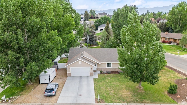 1235 N Valley Hills Blvd, Heber City, UT 84032 - aerial view of property and surrounding area with a mountain backdrop