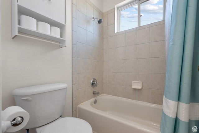 11508 S 5825 W, Payson, UT 84651 - full bathroom featuring shower / bath combination with curtain and toilet