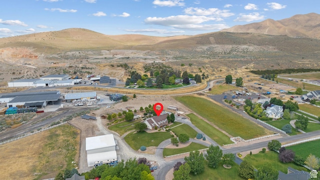 11508 S 5825 W, Payson, UT 84651 - aerial overview of property's location with a mountain backdrop