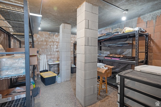 11508 S 5825 W, Payson, UT 84651 - below grade area featuring concrete block wall