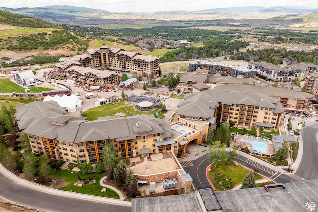 3720 N Sundial Ct Unit B322, Park City, UT 84098 - aerial view of property and surrounding area featuring a mountainous background