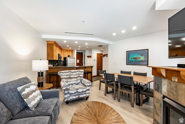 3720 N Sundial Ct Unit B322, Park City, UT 84098 - living area with recessed lighting and light wood-type flooring