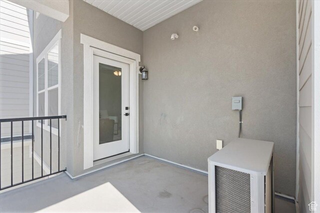 1806 W Newcastle Ln Unit 203, Saratoga Springs, UT 84045 - doorway to property with stucco siding