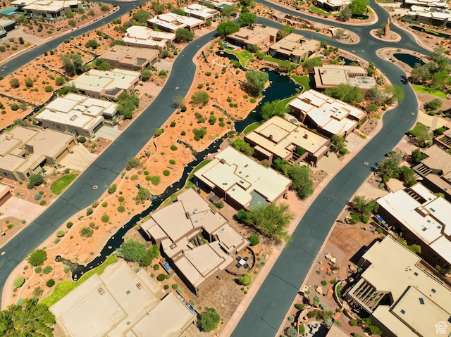 2336 W Entrada Trl Unit 26, St George, UT 84770 - aerial perspective of suburban area with a nearby body of water