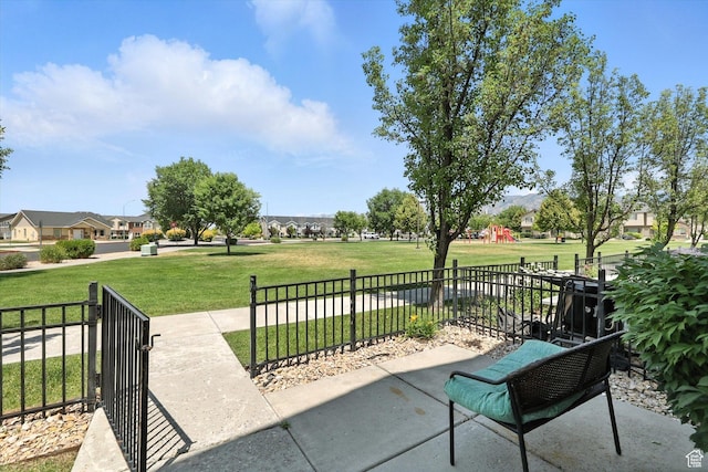 487 W 1490 N Unit 106, Logan, UT 84341 - view of patio / terrace with a playground