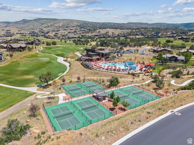 3057 E Corral Peak Cir Unit 147, Heber City, UT 84032 - aerial view of residential area with mountains and a golf course