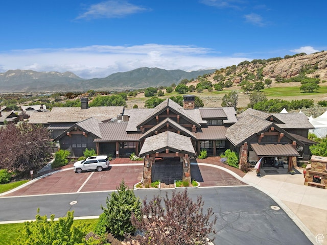 3057 E Corral Peak Cir Unit 147, Heber City, UT 84032 - aerial view of property and surrounding area with mountains