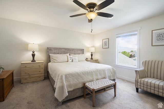10907 Tahoe Way S, Jordan, UT 84009 - carpeted bedroom featuring baseboards and ceiling fan