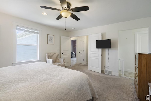 10907 Tahoe Way S, Jordan, UT 84009 - bedroom featuring light colored carpet and ceiling fan