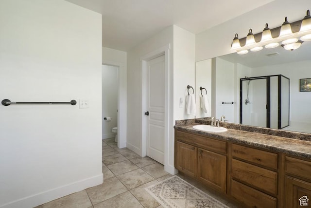 10907 Tahoe Way S, Jordan, UT 84009 - full bathroom with a stall shower, tile patterned flooring, and vanity