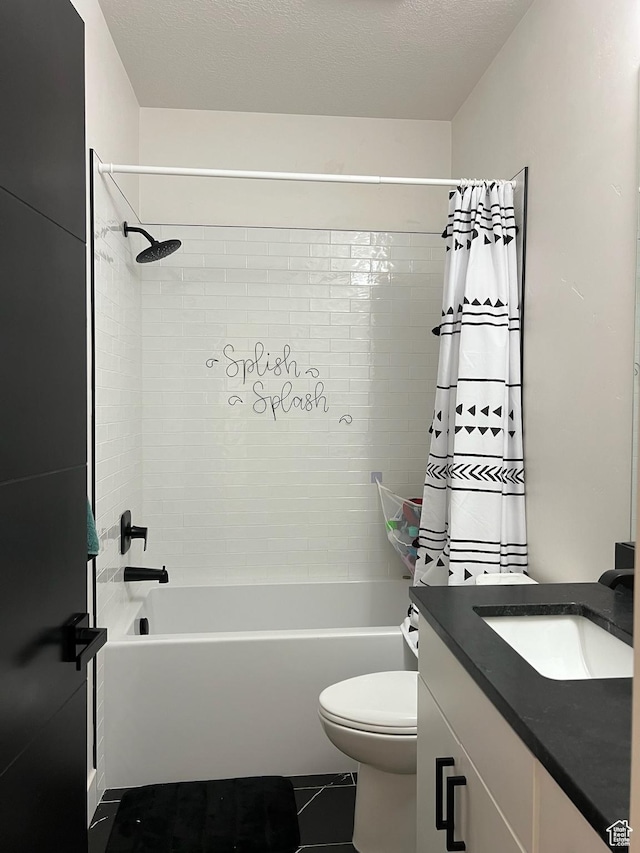 420 W 350 N, Gunnison, UT 84634 - bathroom with shower / bath combo, vanity, and tile patterned floors